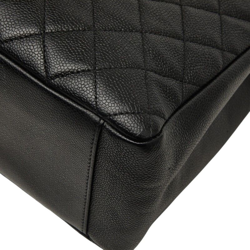 シャネル ココマーク マトラッセ GST チェーン トートバッグ ショルダーバッグ ブラック キャビアスキン レディース CHANEL【230-77166】