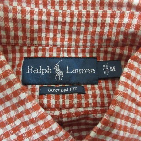 ラルフローレン RALPH LAUREN ギンガムチェック柄 長袖 ボタンダウン シャツ M 赤 レッド ポニー刺繍 正規品 ラルフローレン RALPH LAUREN ギンガムチェック柄 長袖 ボタンダウン シャツ M 赤 レッド ポニー刺繍 正規品