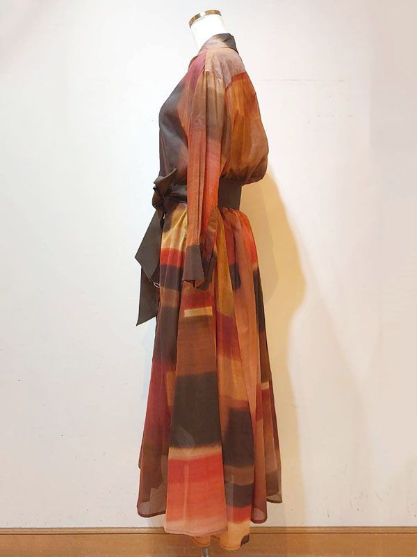 【未使用・新品】【公式正規取扱い】KILTIE(キルティ) ドレス シャツドレス ロングワンピース シャツワンピ グラデーション