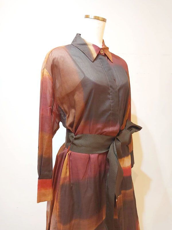 【未使用・新品】【公式正規取扱い】KILTIE(キルティ) ドレス シャツドレス ロングワンピース シャツワンピ グラデーション
