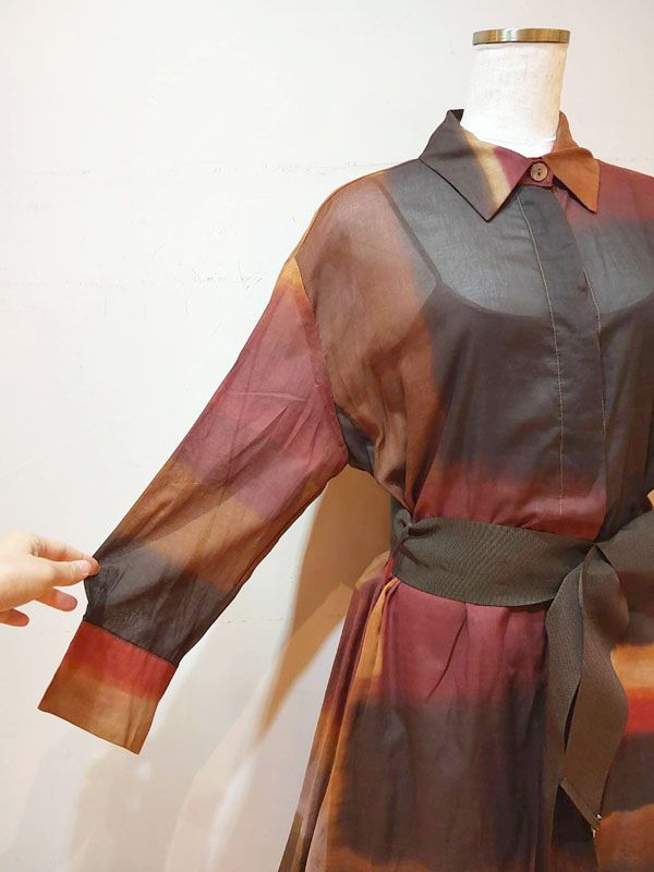 【未使用・新品】【公式正規取扱い】KILTIE(キルティ) ドレス シャツドレス ロングワンピース シャツワンピ グラデーション