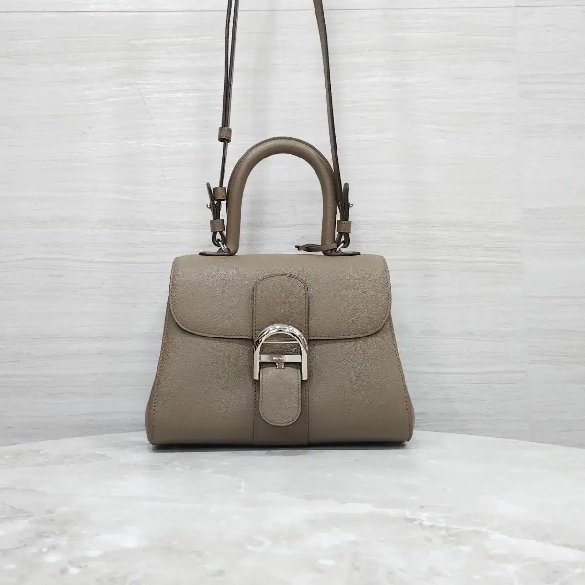 Delvaux (デルヴォー) Brioche PM Rodeo Calfskin Taupe AA0569