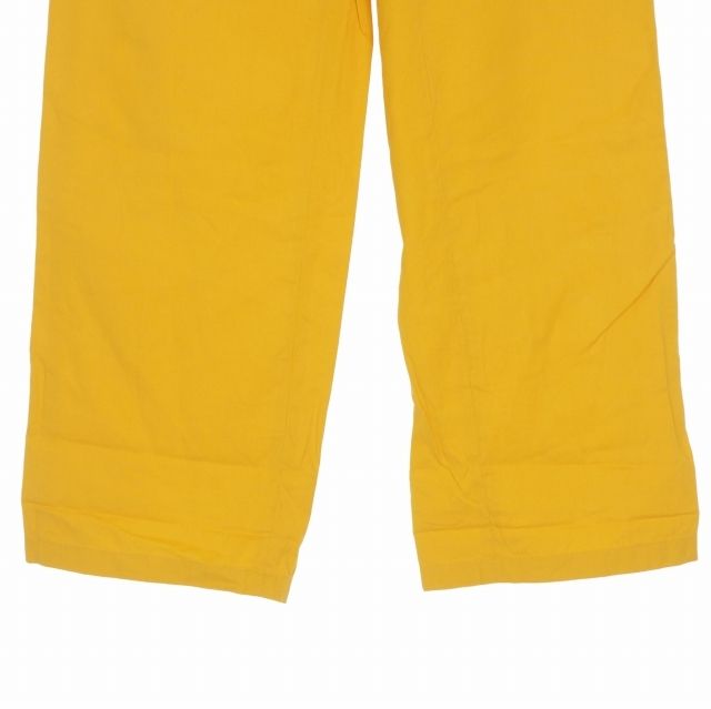 ドリスヴァンノッテン DRIES VAN NOTEN ドローストリングワイドイージーパンツ ワークパンツ 36 イエロー 黄
