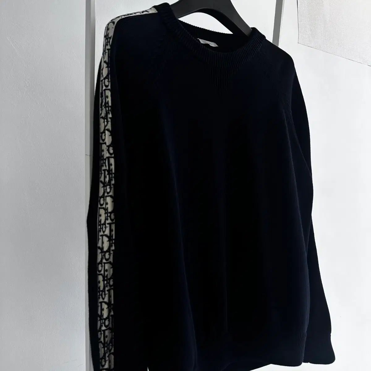 ディオール インサート サイドライン ニット ネイビー / XL