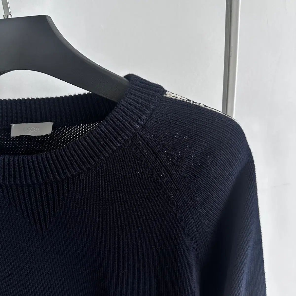 ディオール インサート サイドライン ニット ネイビー / XL