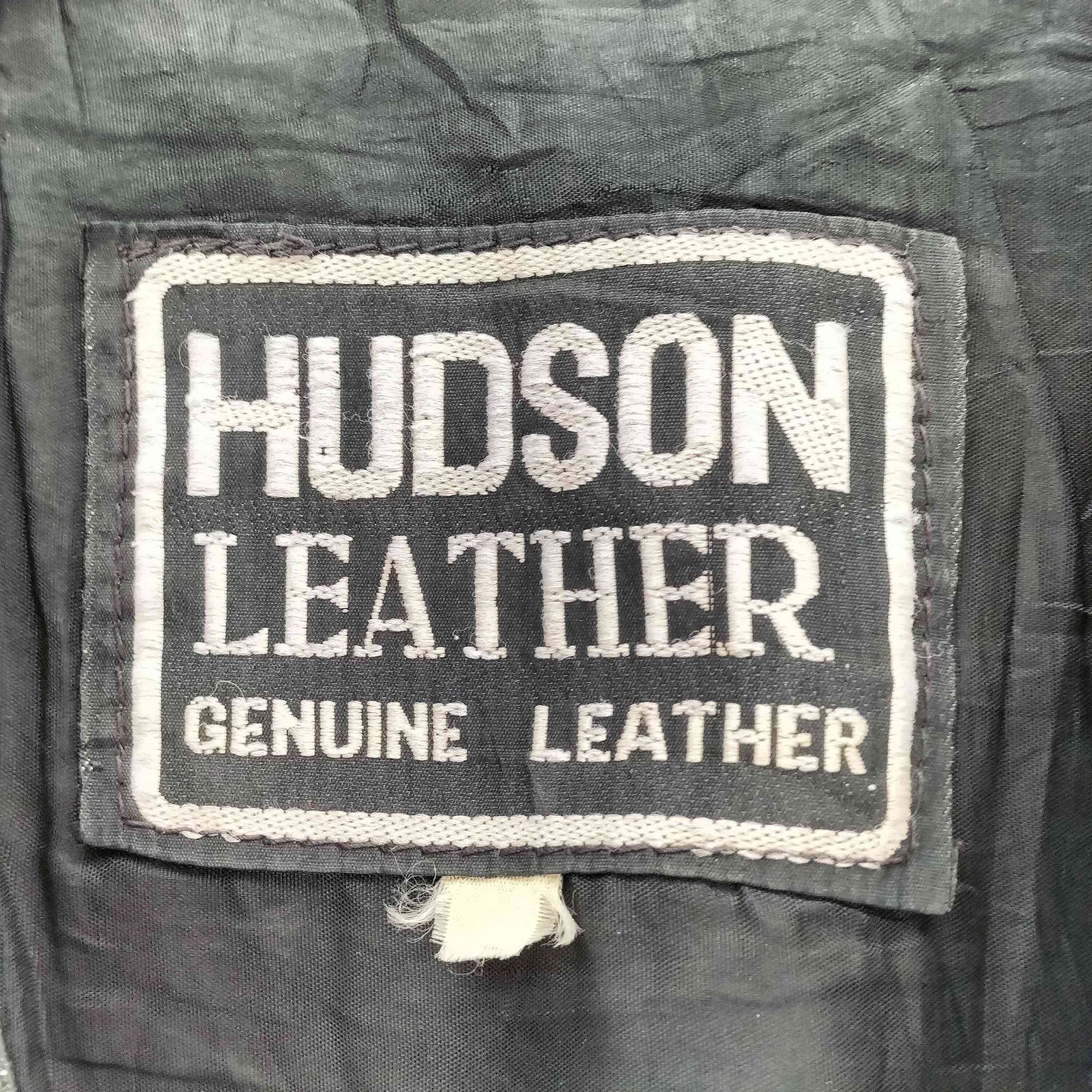 ユーズドフルギ USED古着 {{HUDSON LEATHER}}フリンジ コンチョ リアルレザーVネックベスト メンズ JPN：M