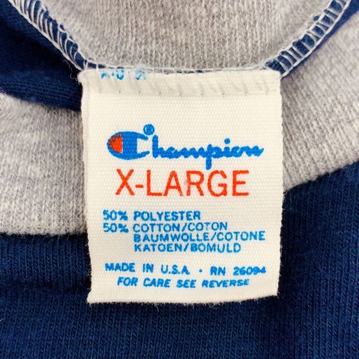 80s USA製 champion sonoma state チャンピオン ソノマ・ステート 半袖 カレッジ Tシャツ リンガーTシャツ ヴィンテージ トリコタグ ネイビー グレー XL メンズ _201 80s USA製 champion sonoma state チャンピオン ソノマ・ステート 半袖 カレッジ Tシャツ リンガーTシャツ ヴィンテージ トリコタグ ネイビー グレー XL メンズ _201