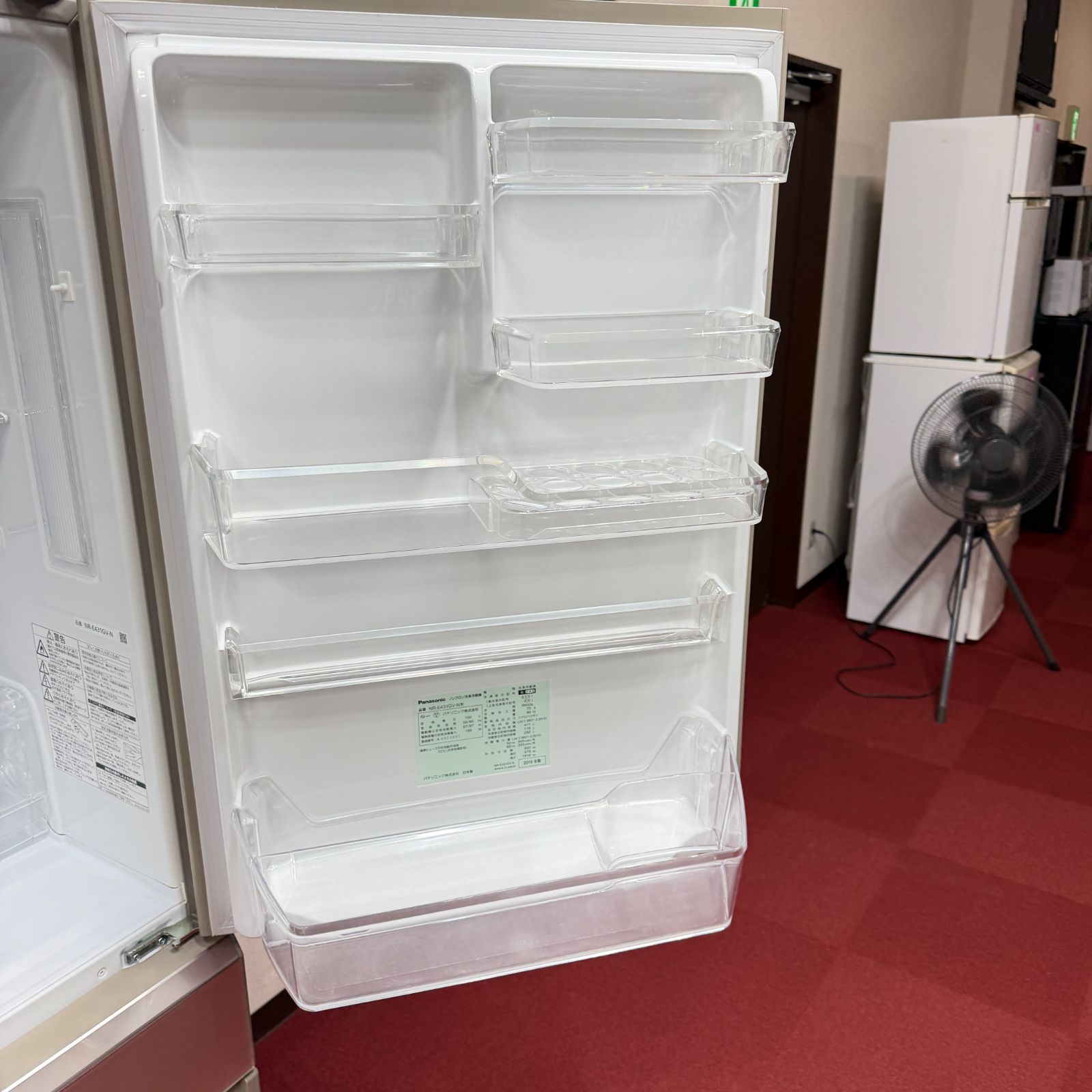 東京23区送料無料 超美品パナソニック5ドア大型冷蔵庫411L 2016年製 