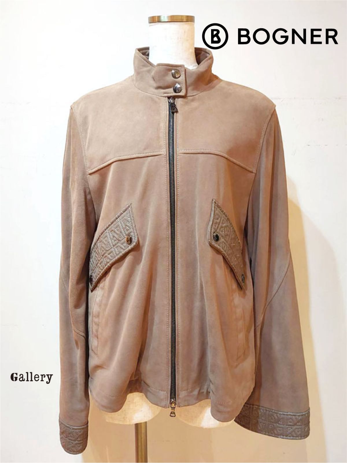 【未使用・新品】【公式正規取扱い】BOGNER(ボグナー) レザーブルゾン ブルゾン ヌバック スエード ラグジュアリー 上質素材