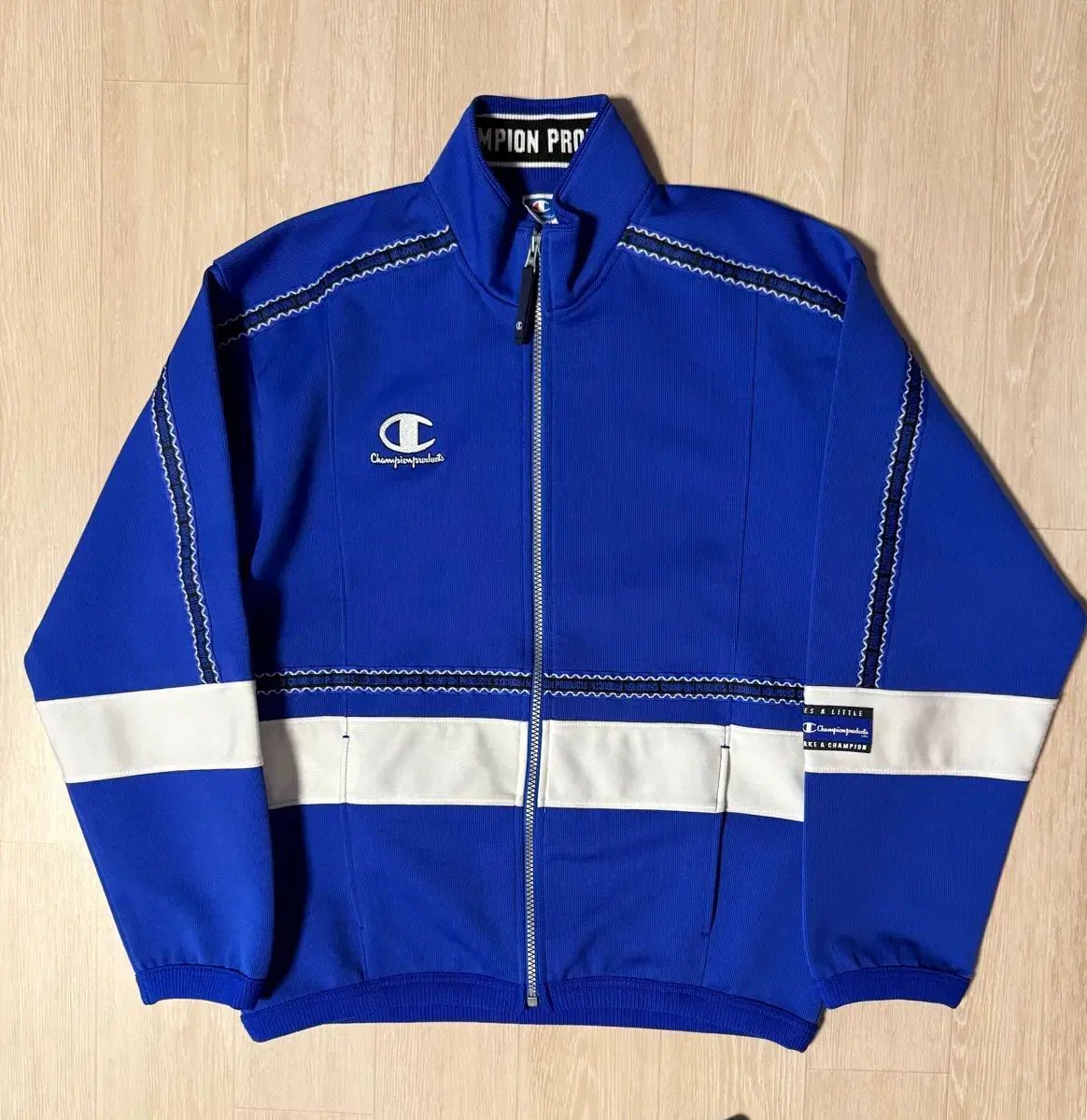 Champion ヴィンテージ トラックジャージ+トラックパンツ セットアップ ブルー M