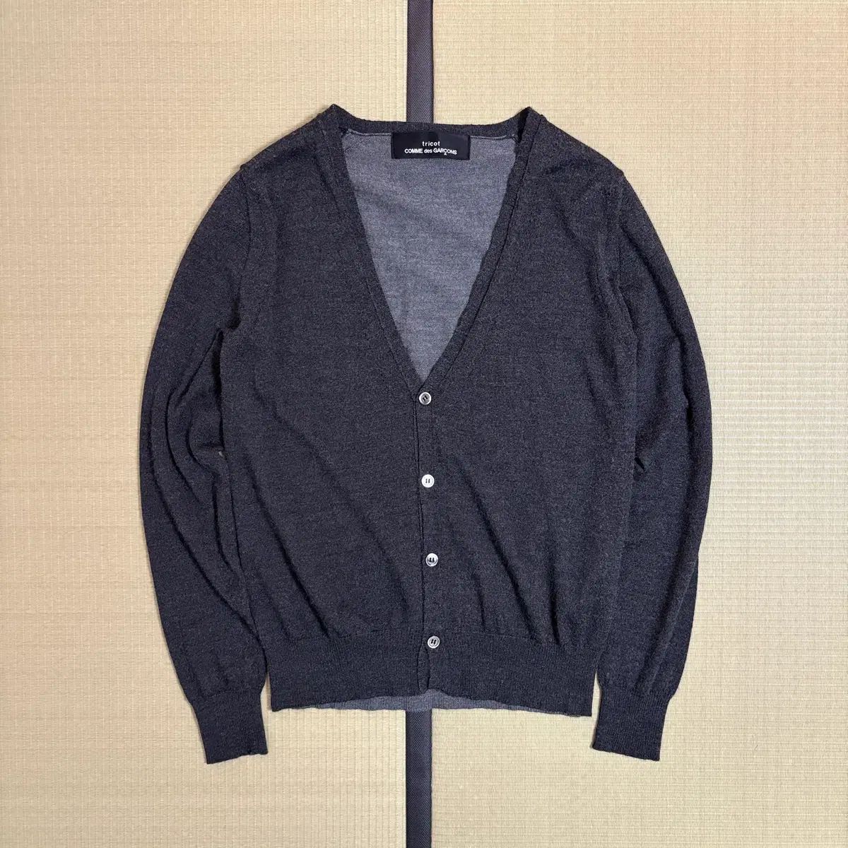 COMME des GARCONS バイカラー カーディガン
