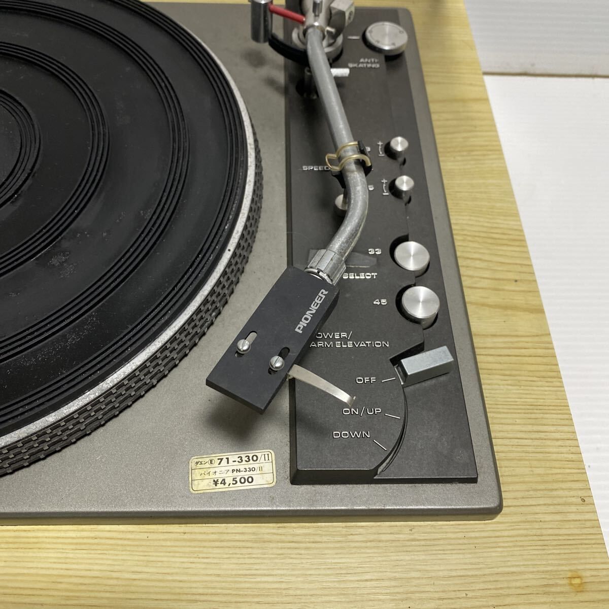 ジャンク 現状 PIONEER パイオニア PL-A58 ターンテーブル レコード