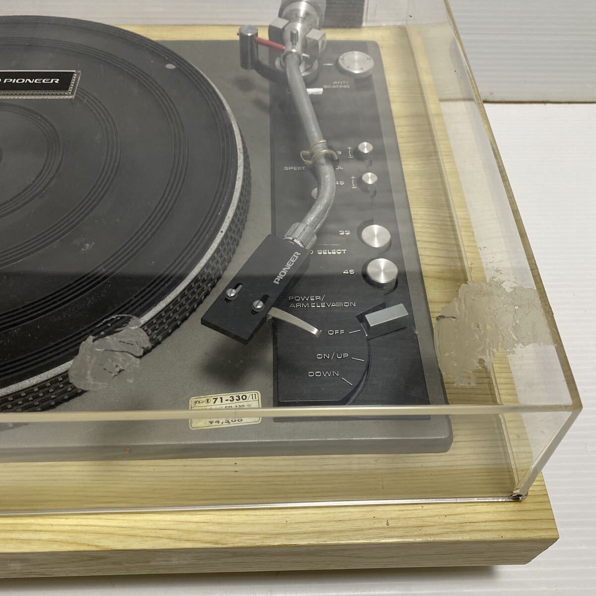 ジャンク 現状 PIONEER パイオニア PL-A58 ターンテーブル レコード
