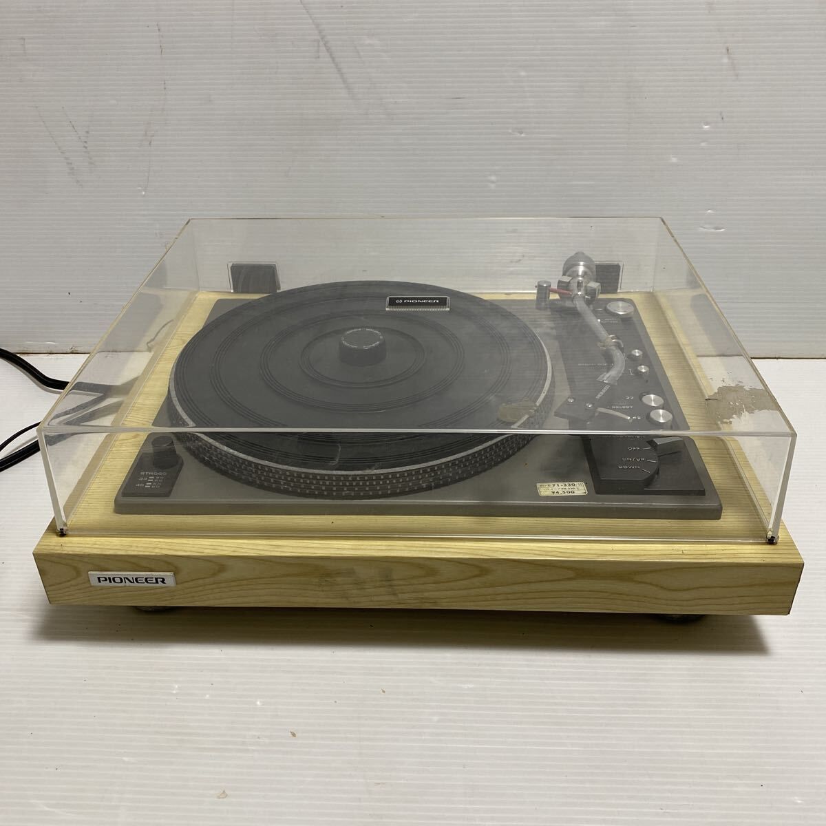 ジャンク 現状 PIONEER パイオニア PL-A58 ターンテーブル レコード