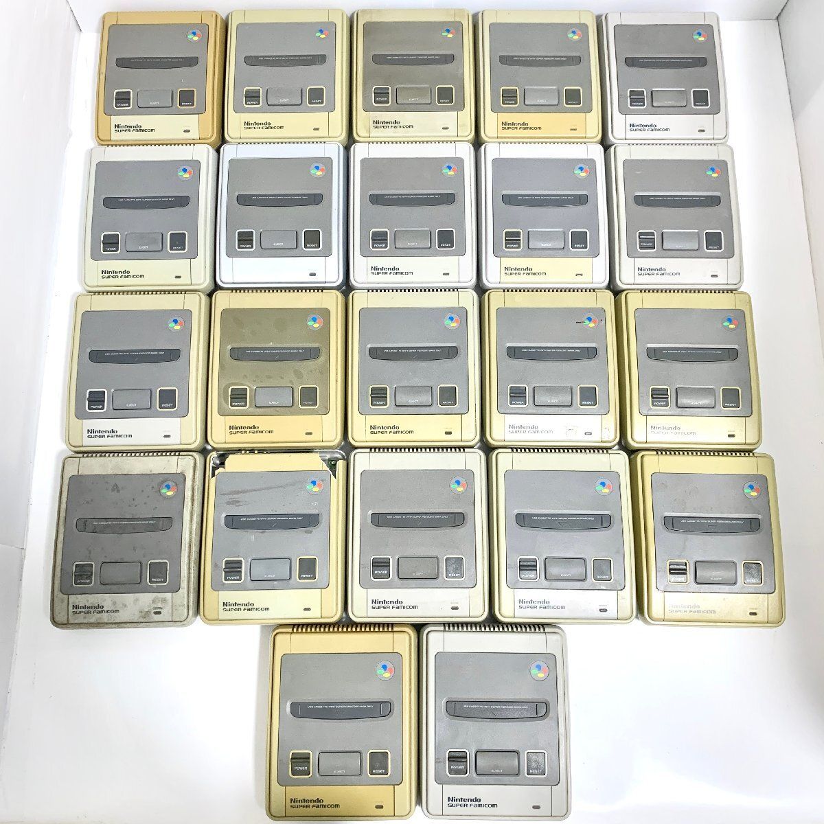 スーパーファミコン 本体 22台 まとめ 動作未確認 ジャンク SHVC-001 任天堂 Nintendo SFC console