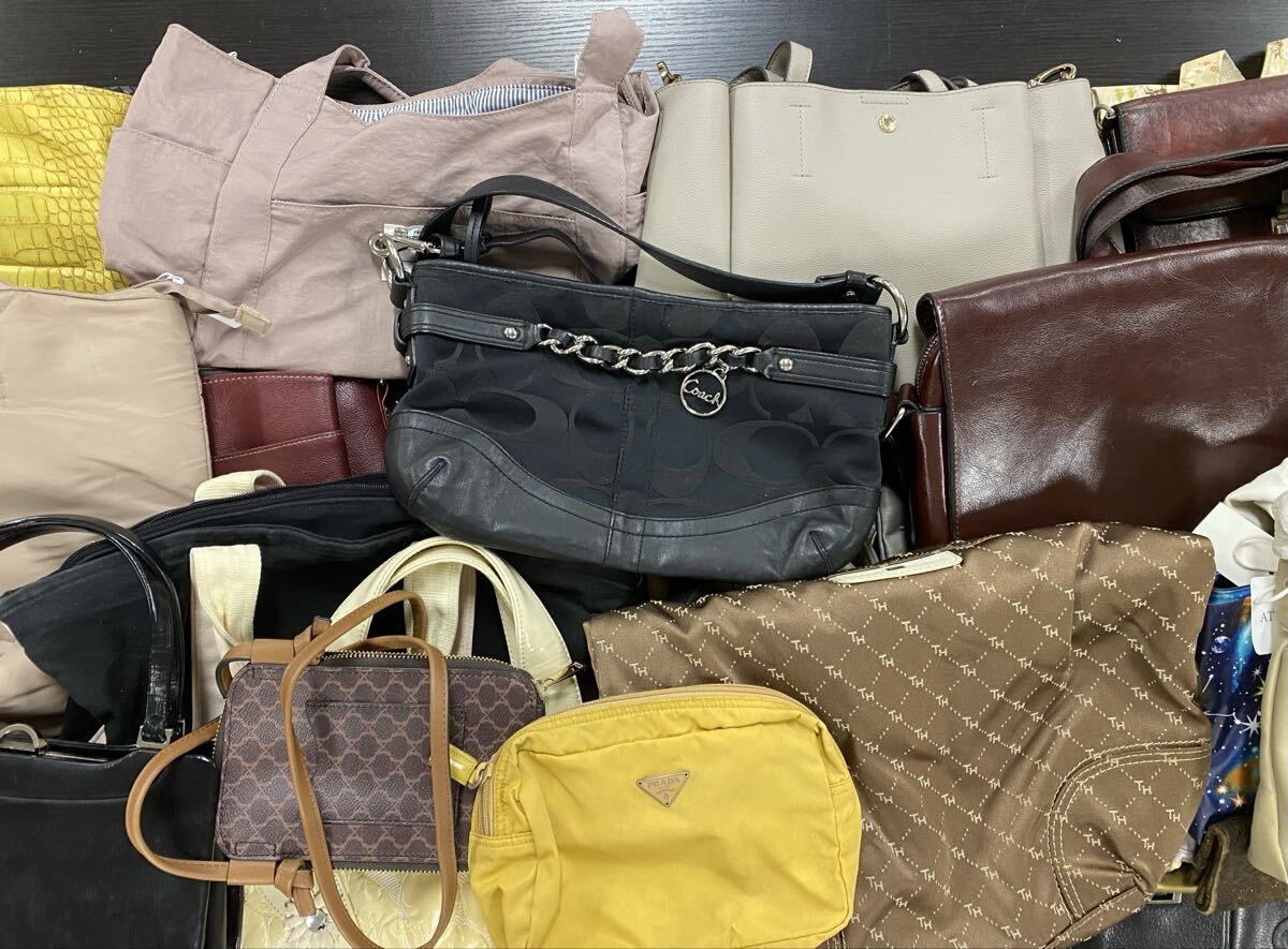 1W36】1円スタート Louis Vuitton PRADA GUCCI COACH 他 まとめて35点