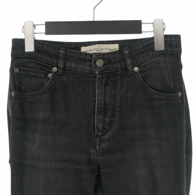 ゴールデングース GOLDEN GOOSE スキニーデニムパンツ ジーンズ 25 ブラック 黒 G31WP063.A5