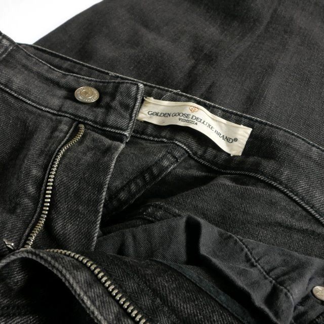 ゴールデングース GOLDEN GOOSE スキニーデニムパンツ ジーンズ 25 ブラック 黒 G31WP063.A5