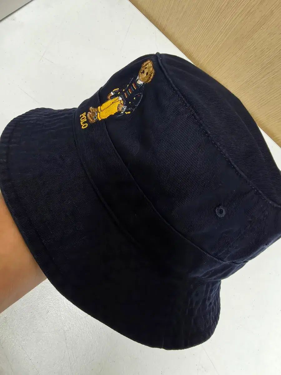 ポロ ラルフローレン ネイビー クマ 刺繍 バケットハット