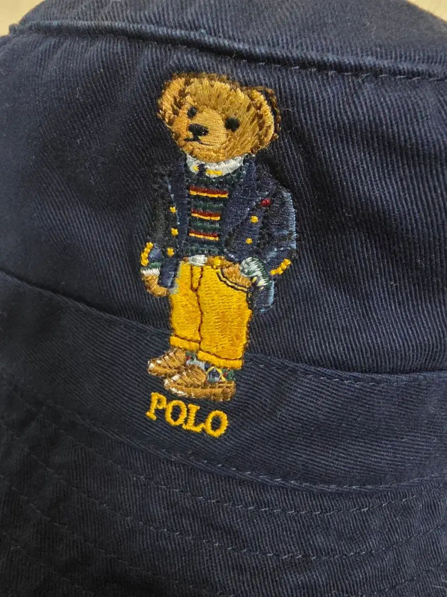 ポロ ラルフローレン ネイビー クマ 刺繍 バケットハット