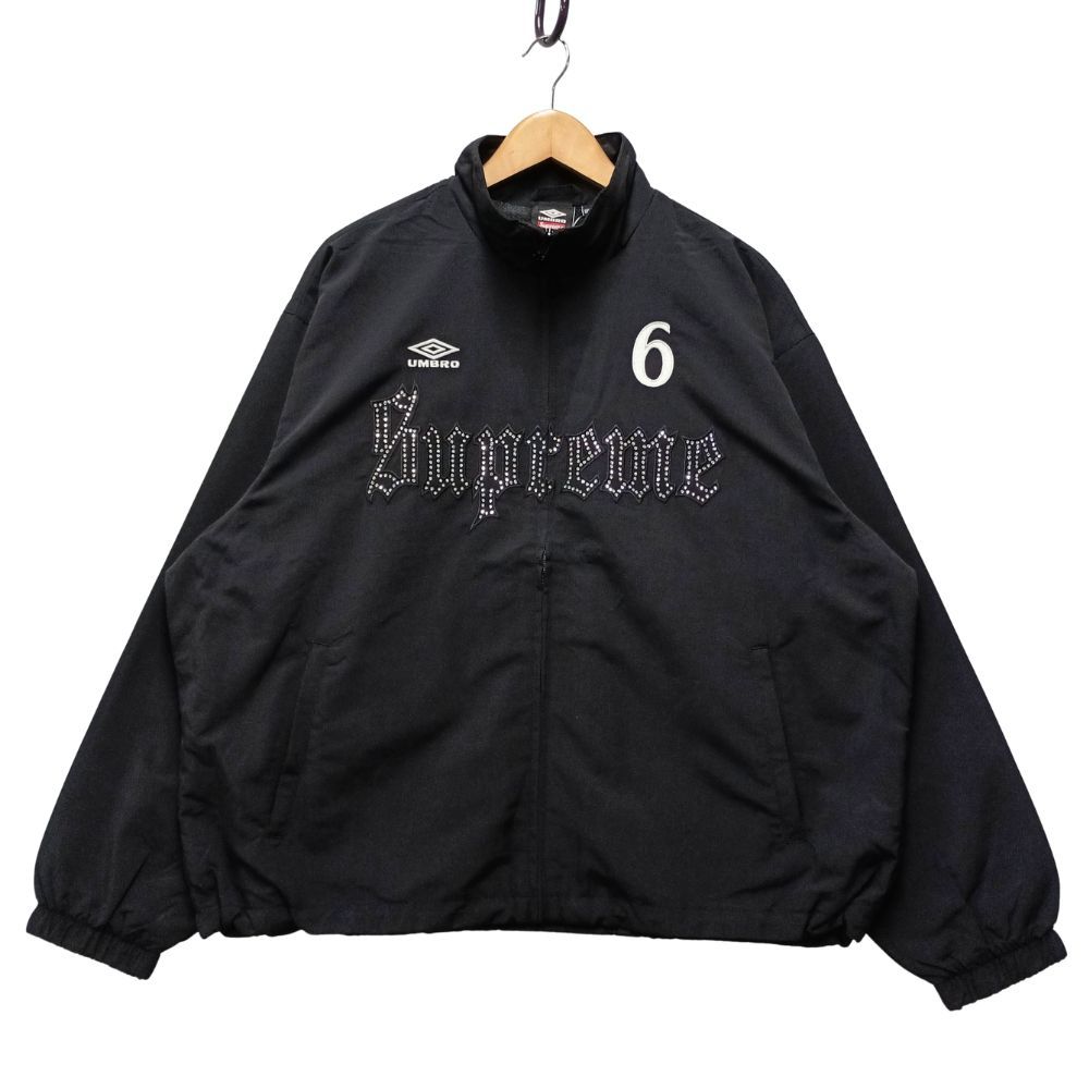 Supremeシュプリーム Umbro トラックジャケット 26SS Lサイズ SUPREME シュプリーム 26SS Umbro Rhinestone Track Jacket アンブロ