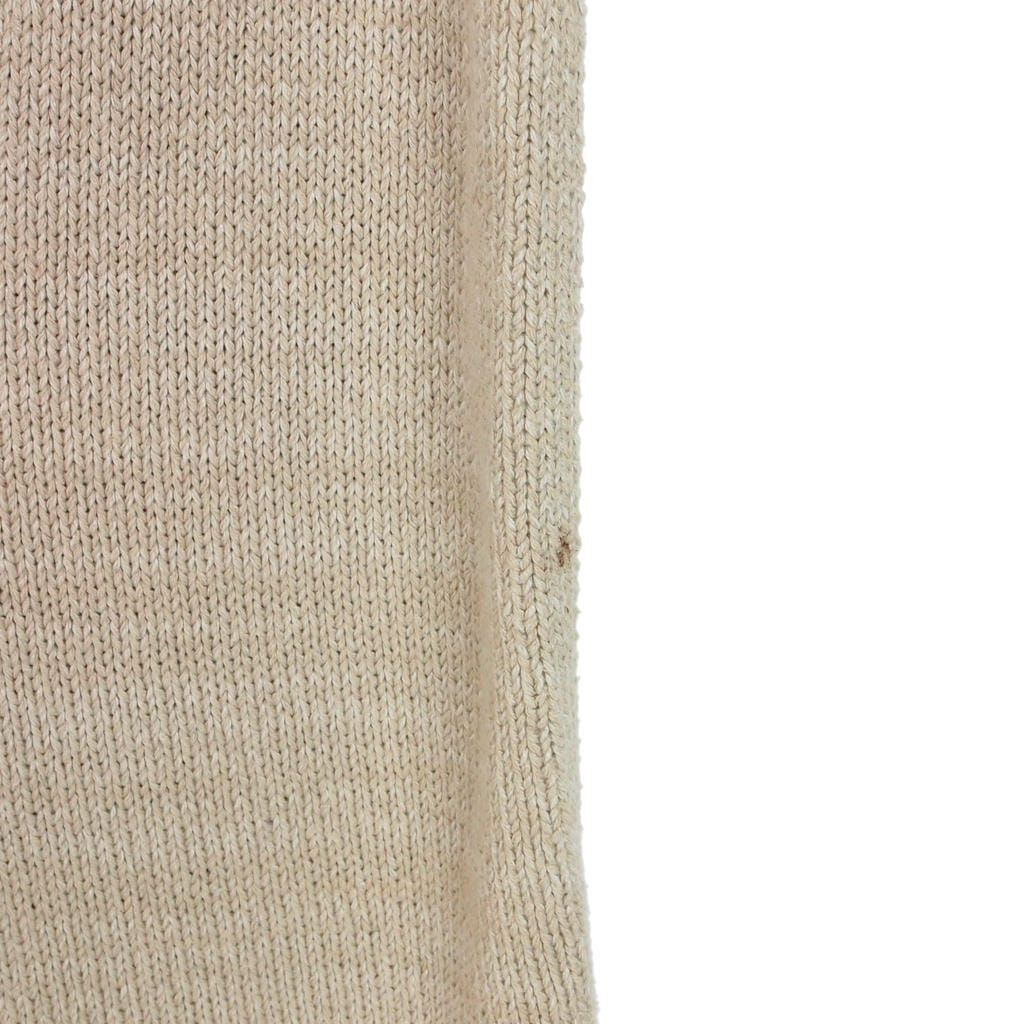 メゾンマルジェラ Maison Margiela 22SS コットンセルロース ヘンプ ニットベスト Vネック ダメージ加工 L ベージュ S50TH0056