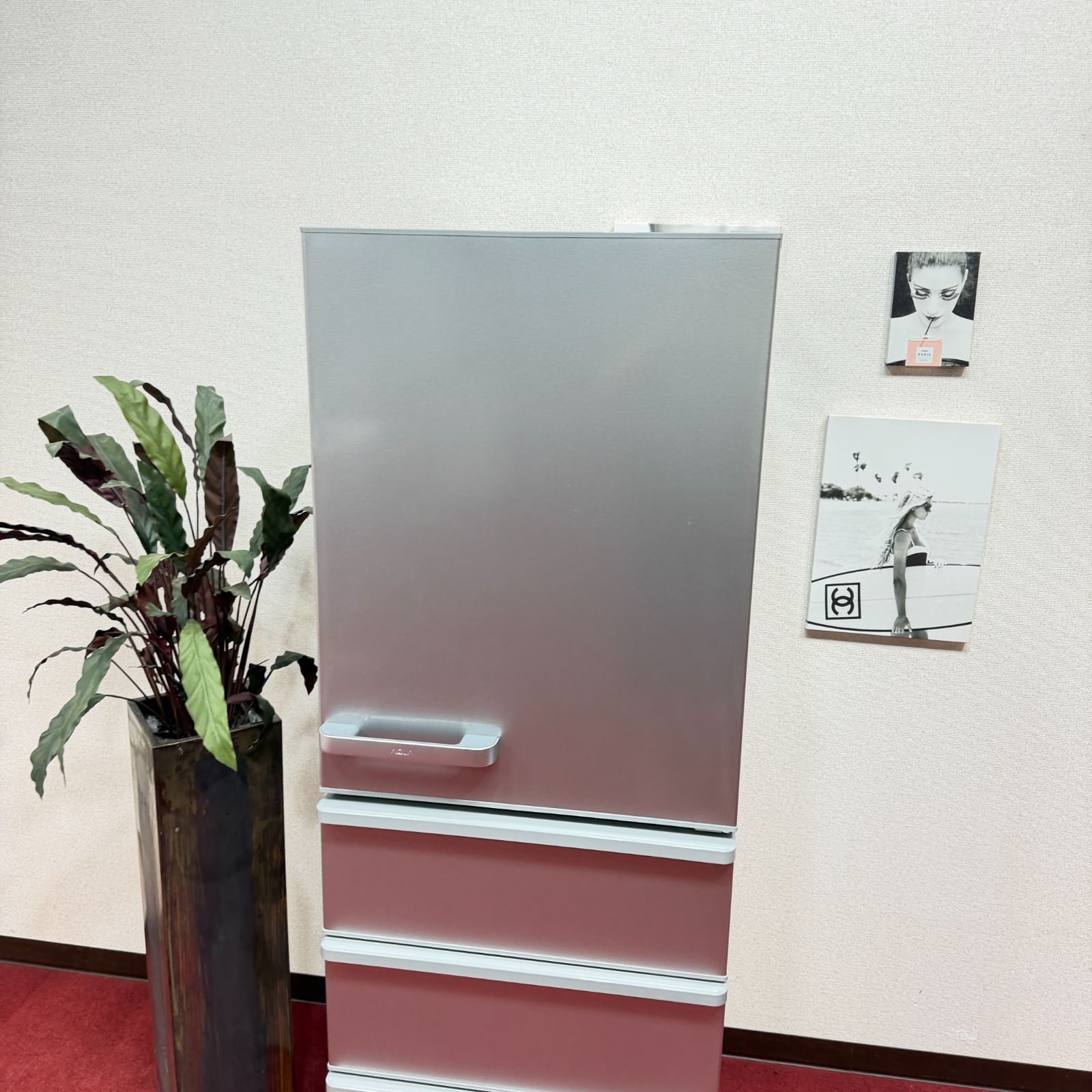 東京23区送料無料 超美品アクア4ドア冷蔵庫大型355L 洗浄/除菌済み