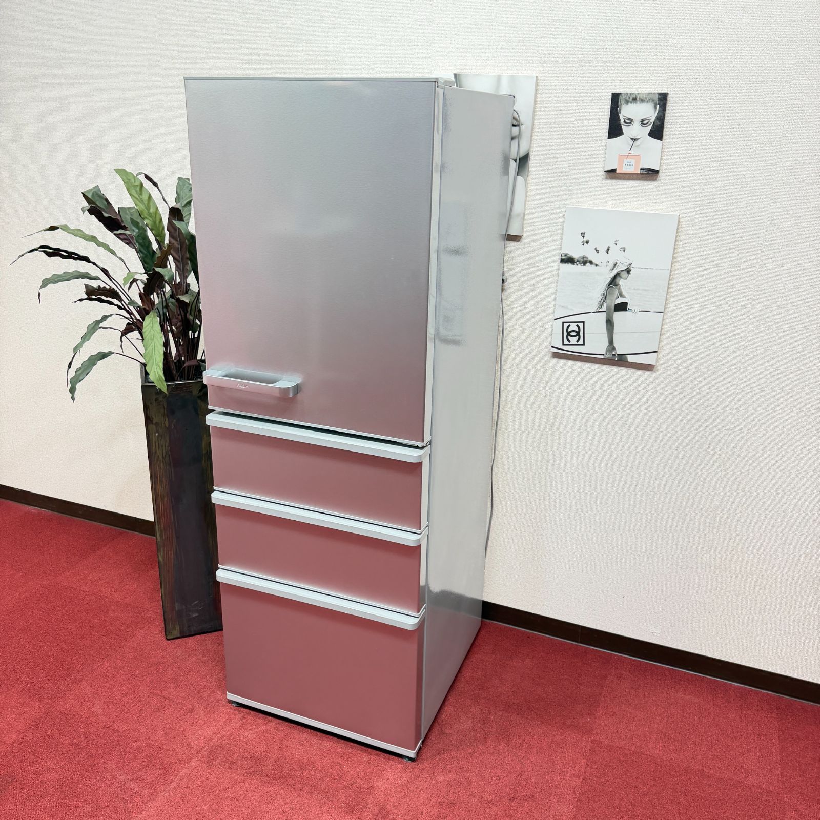東京23区送料無料 超美品アクア4ドア冷蔵庫大型355L 洗浄/除菌済み