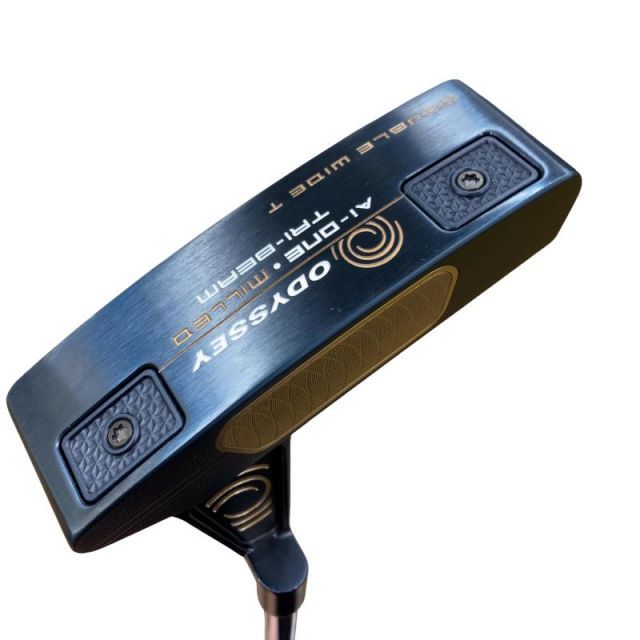 【中古】 オデッセイ Ai-ONE・MILLED TRI-BEAM DOUBLE WIDE T CH 34インチ パター PT STROKE LAB 90 スチール (フレックスその他) メンズ 男性用 右利き 右用 Cランク ゴルフクラブ