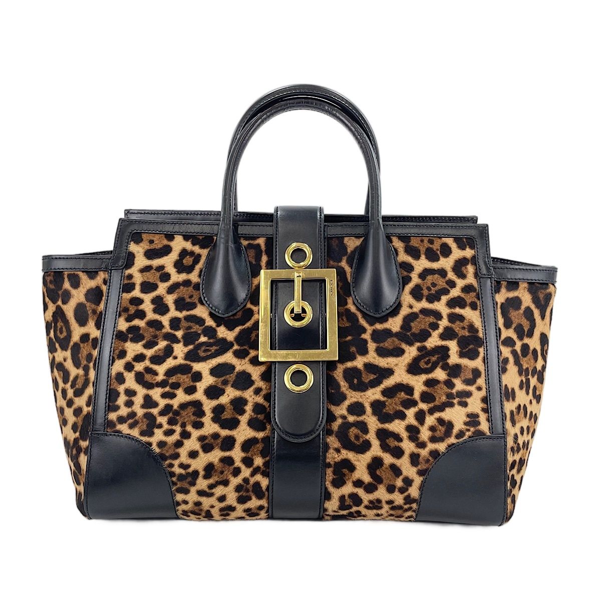 GUCCI グッチ トートバッグ レオパード柄【中古】
