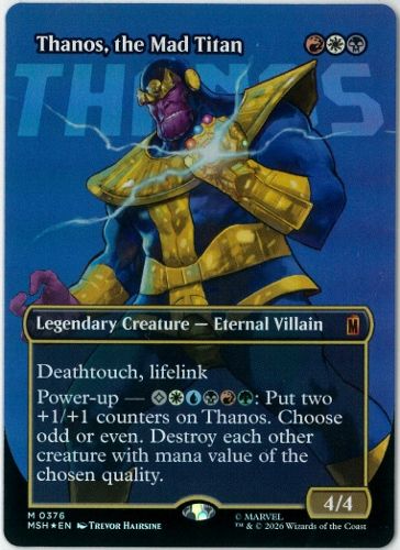[FOIL] マッドタイタン、サノス (ショーケース版) 【英語版】 FOIL/MTG/英語版/マッドタイタン、サノス/Thanos, the Mad Titan/ロゴ