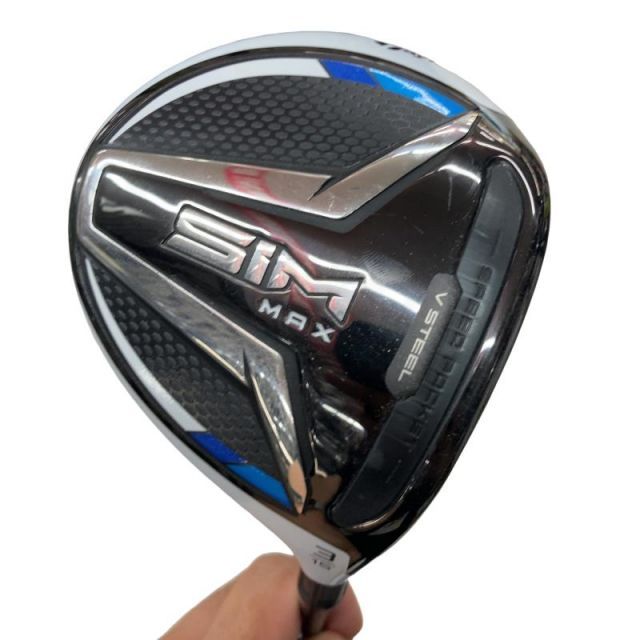 【中古】 テーラーメイド SIM MAX 3W フェアウェイウッド FW TENSEI BLUE TM50(FW) (フレックスS) メンズ 男性用 右利き 右用 Cランク ゴルフクラブ