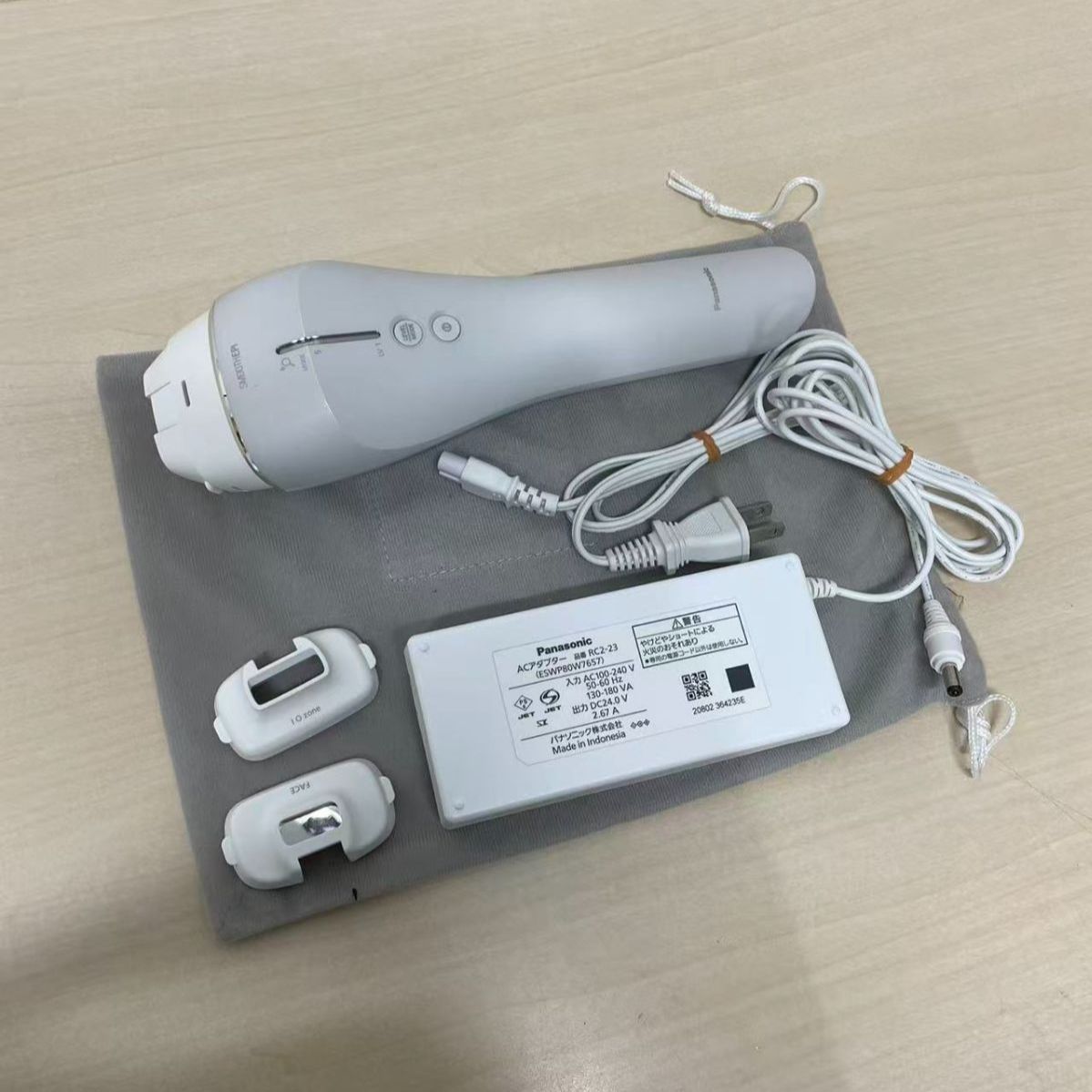 中古】Panasonic 光美容器 脱毛器 スムースエピ ES-WP9A-H 動作確認