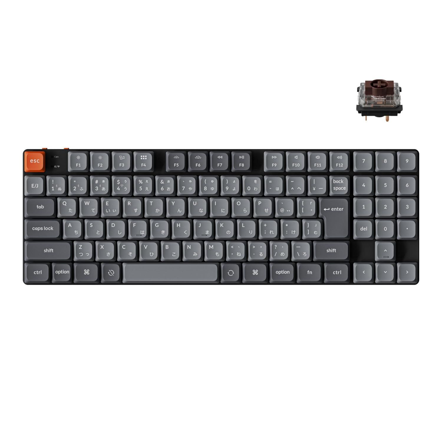 【国内正規品】Keychron K13 Max QMK対応ワイヤレス・カスタムメカニカルキーボード JISレイアウト 2.4GH/Bluetooth/有線対応 80%ナンバーパッド付 ダブルショットPBTキーキャップ White LEDライト ホットスワップ非