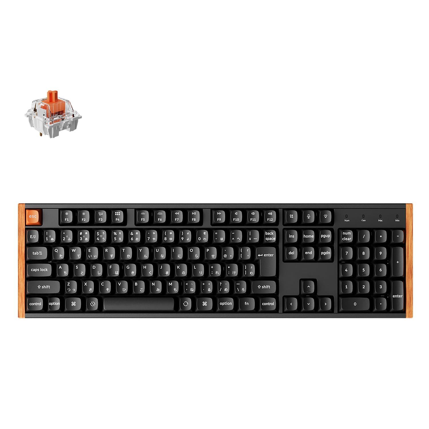 【国内正規品】Keychron K10 Max スペシャルエディション JISレイアウト QMKカスタムメカニカルキーボード ワイヤレス2.4GHz/Bluetooth/有線対応 ウッド＋アルミフレーム White LEDライト Keychron slient