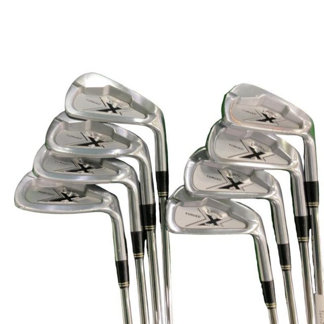 【中古】 キャロウェイ X FORGED 8S USA アイアンセット IR 純正特注シャフト (フレックスその他) メンズ 男性用 右利き 右用 Cランク ゴルフクラブ
