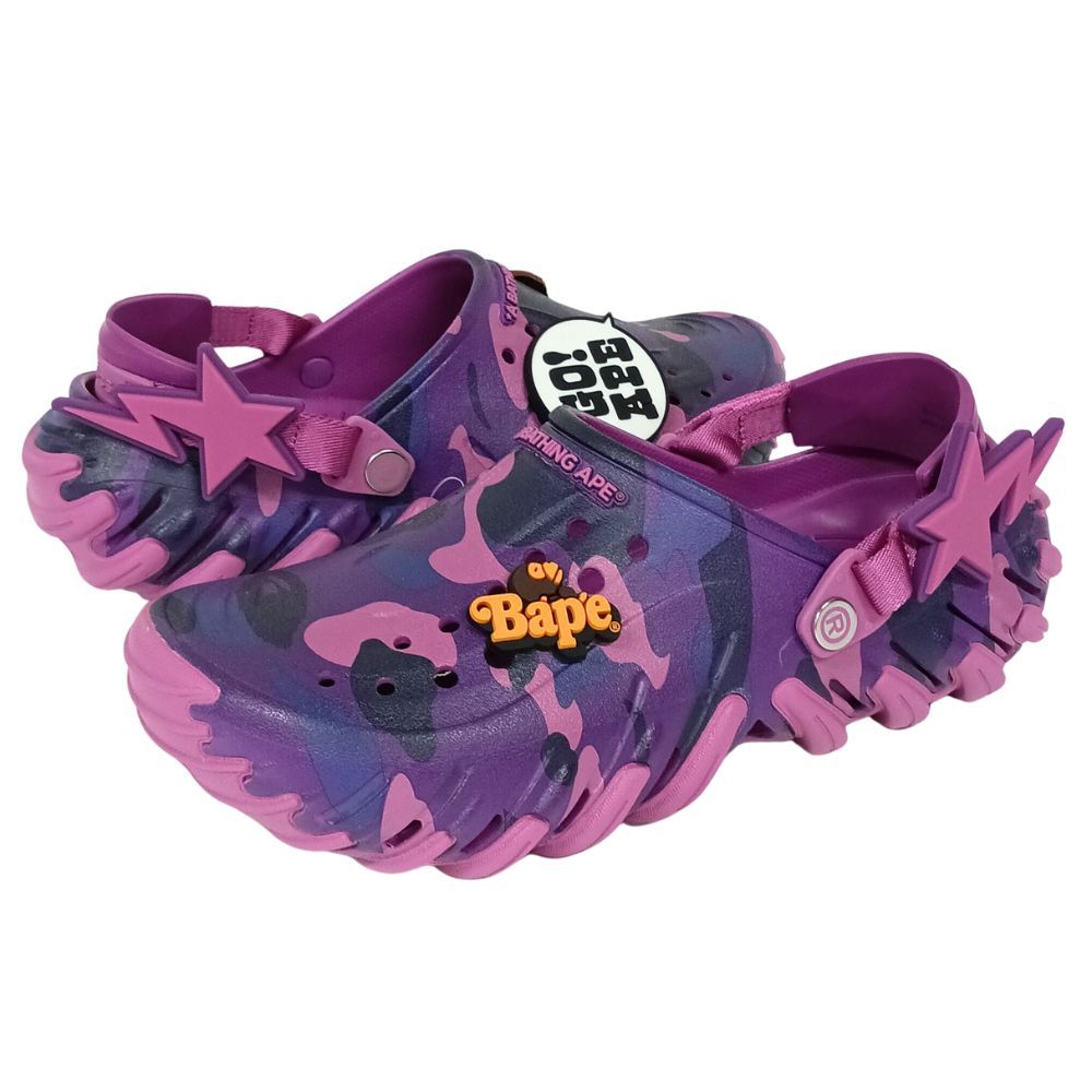 A BATHING APE アベイシングエイプ × Crocs クロックス Echo RO Clog