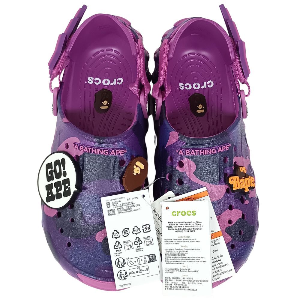 A BATHING APE アベイシングエイプ × Crocs クロックス Echo RO Clog