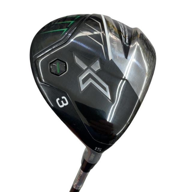 【中古】 ダンロップ XXIO(2022) eks 3W フェアウェイウッド FW Miyazaki AX-2(FW) (フレックスS) メンズ 男性用 右利き 右用 Cランク ゴルフクラブ