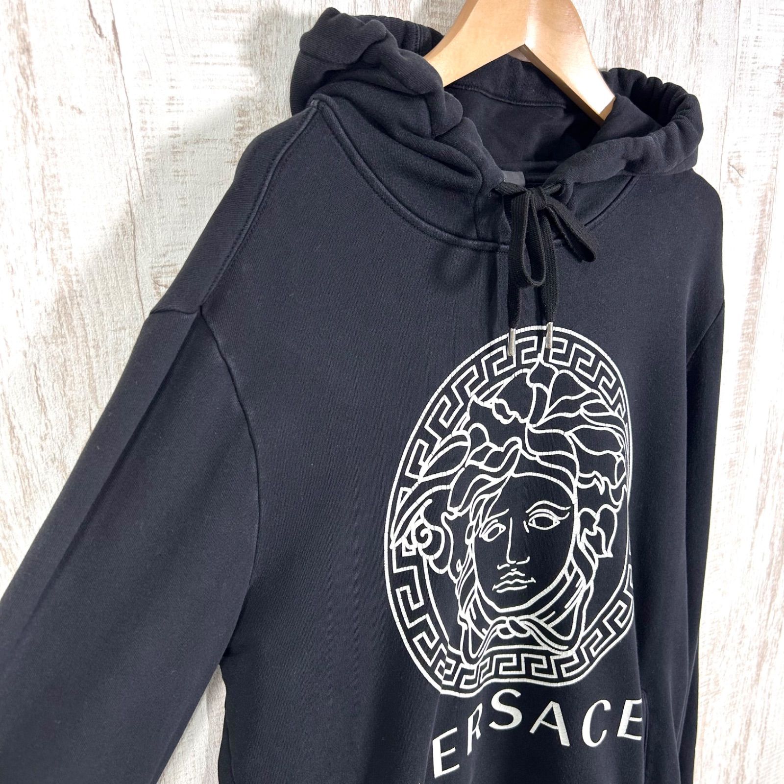 VERSACE ヴェルサーチ メドゥーサ ビッグロゴプリント フーディ