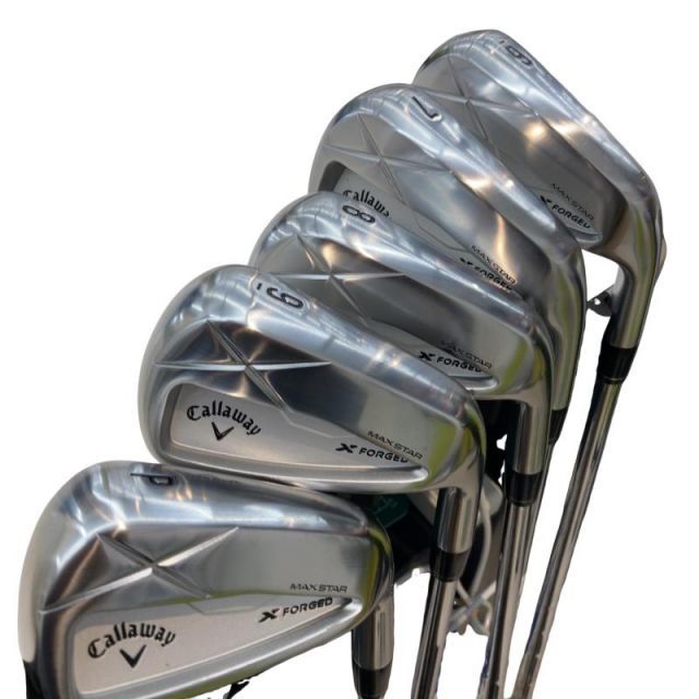 【中古】 キャロウェイ X FORGED MAX STAR(2025) 5S アイアンセット IR 純正特注シャフト (フレックスS) メンズ 男性用 右利き 右用 Bランク ゴルフクラブ