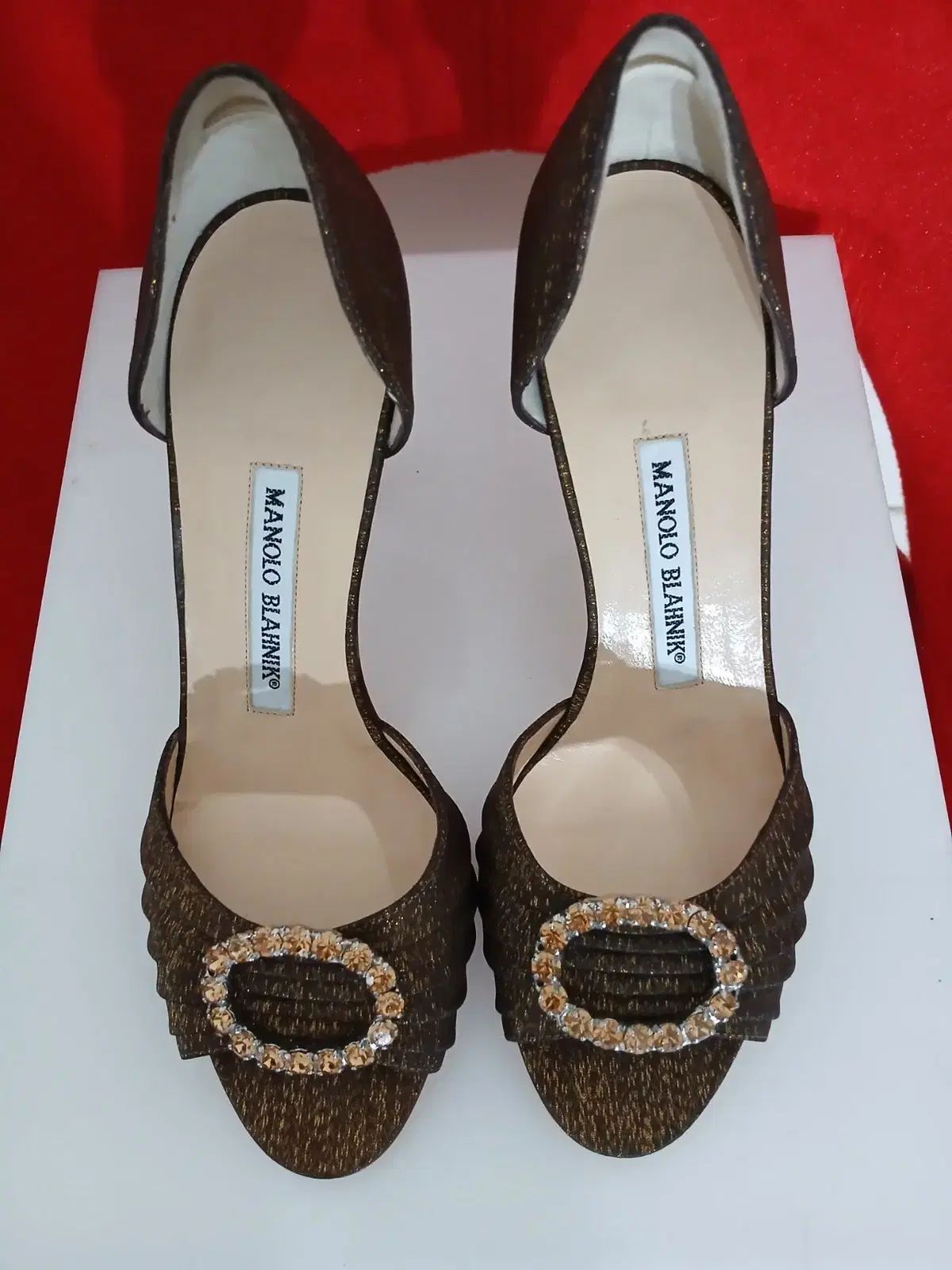 MANOLO BLAHNIK マノロブラニク キュービック サイドオープン 230