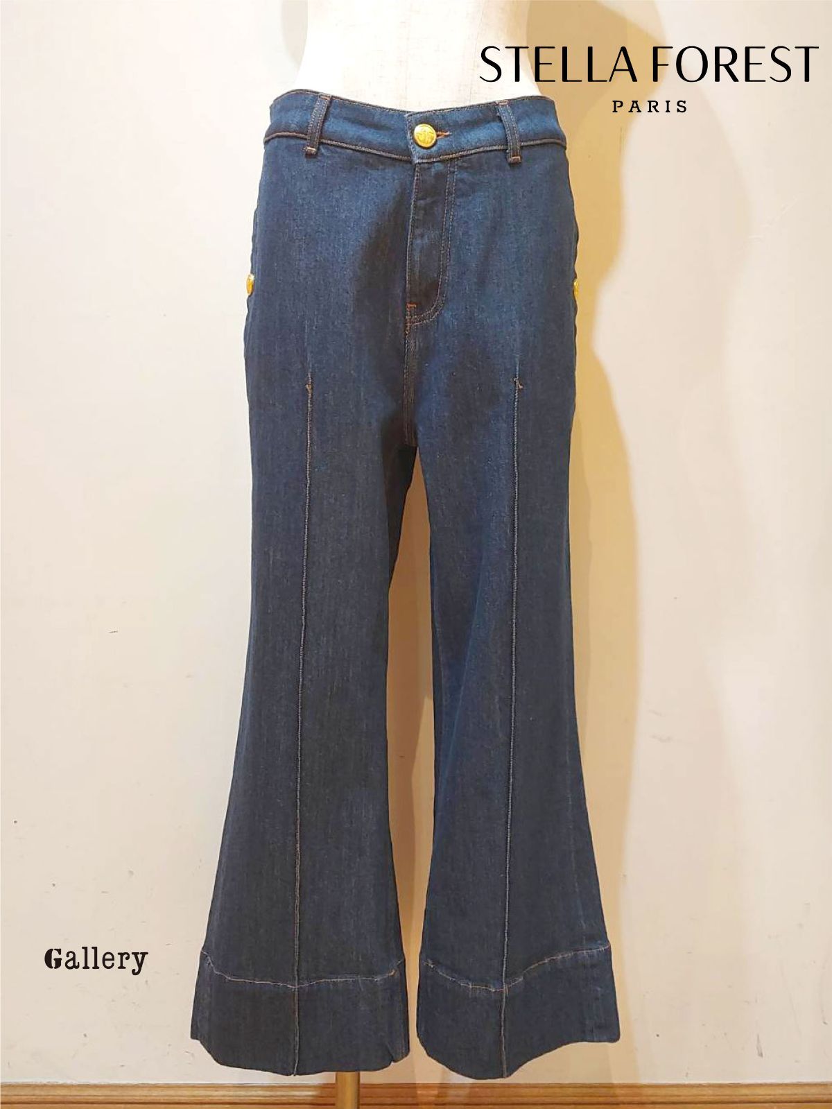 【未使用・新品】【公式正規取扱い】STELLA FOREST(ステラフォレスト) ジーンズ デニム ジーパン フレアシルエット