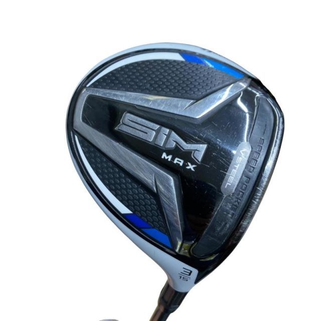【中古】 テーラーメイド SIM MAX 3W フェアウェイウッド FW TENSEI BLUE TM50(FW) (フレックスS) メンズ 男性用 右利き 右用 Cランク ゴルフクラブ