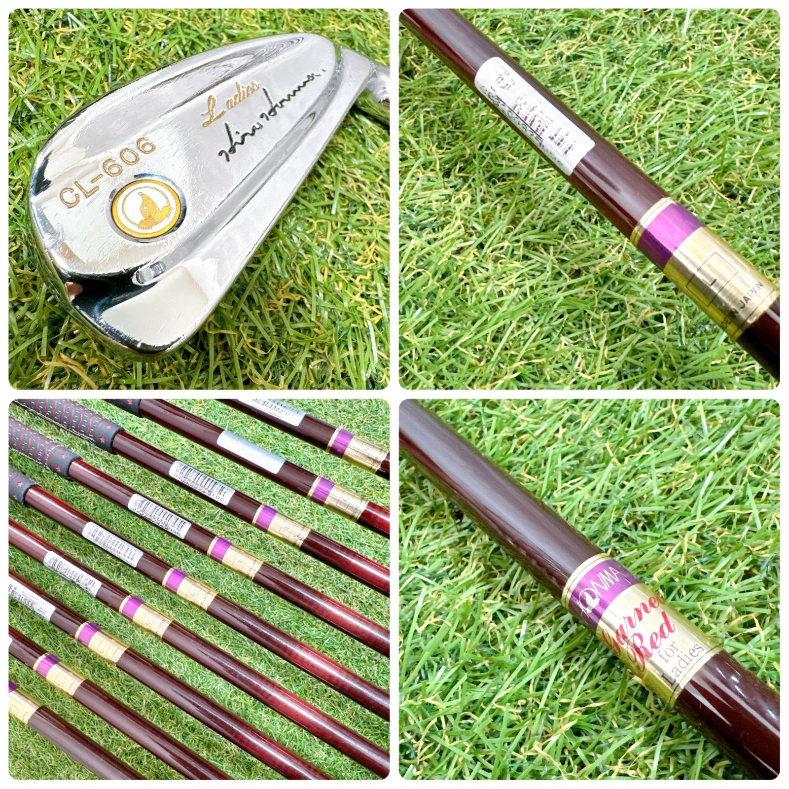 名器 希少 ホンマ CL-606 Ladies レディースアイアンセット 白モグラ 9