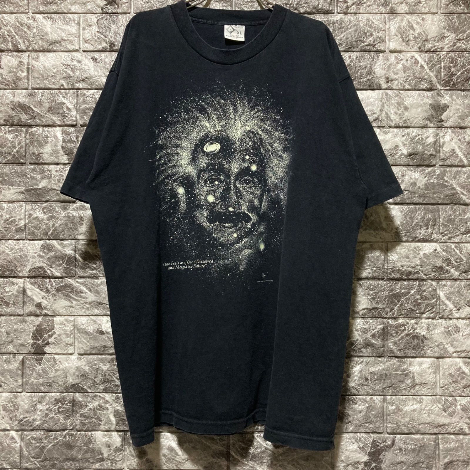 Albert Einstein Tシャツ XL USA製 アインシュタイン BLACK フェード 12,056円