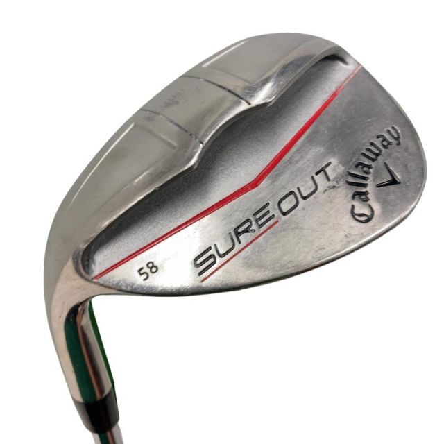 【中古】 キャロウェイ SURE OUT 58° レフティ USA ウェッジ WG KBS TOUR 90 (フレックスその他) メンズ 男性用 左利き レフティ 左用 Cランク ゴルフクラブ