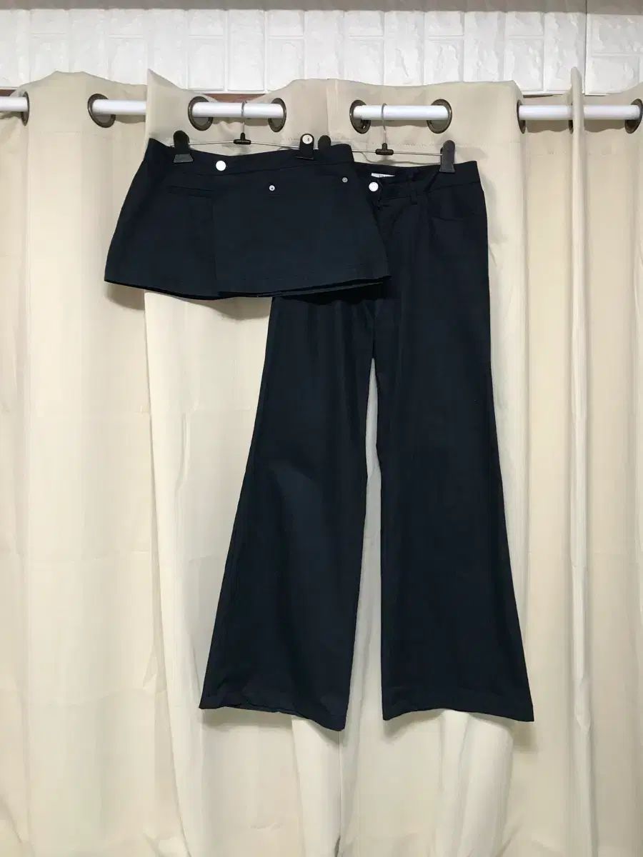 ヌーズ dwyl アキ ARCHITECT スカート+パンツ セット ネイビー M