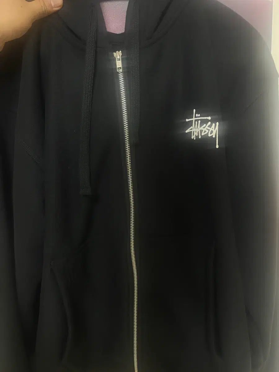 STUSSY フードジップアップ ブラック L (ドライ 収納ボックス 傷なし 最高)
