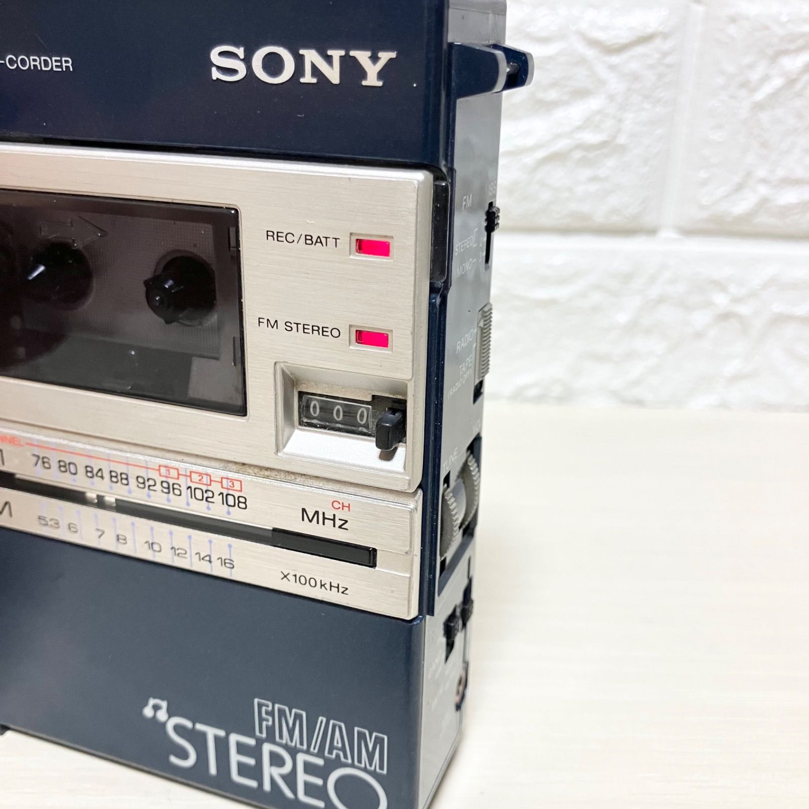 希少 レア 昭和レトロ SONY M-80 FM/AMステレオ マイクロカセット